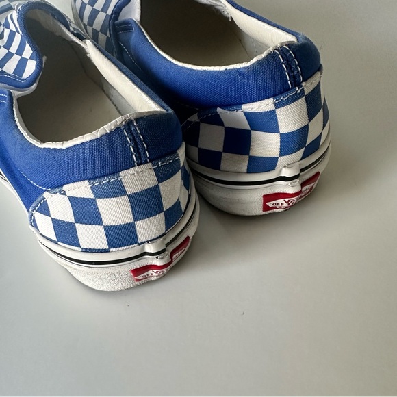 Vans Blue and White Checkered Slip-On - Picture 6 of 9